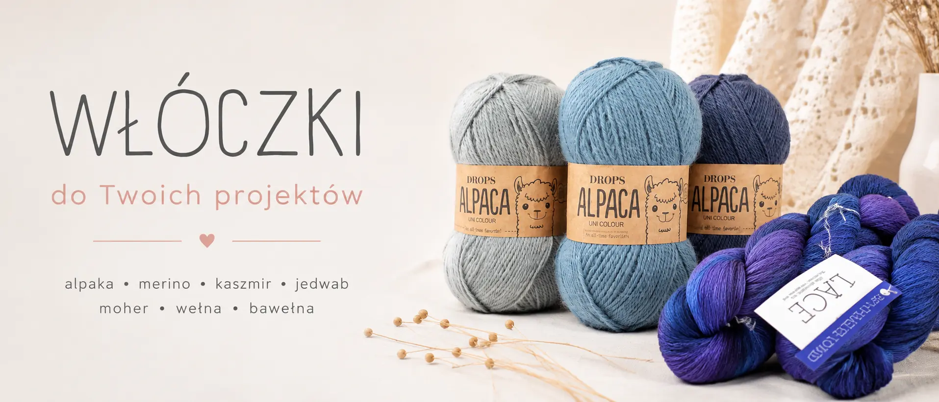 Włóczki wełniane, włóczki Drops, włóczki na czapkę