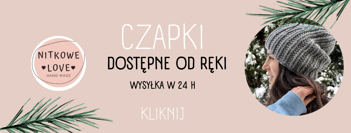 Czapki wełniane ręcznie robione czapki dostępne od ręki