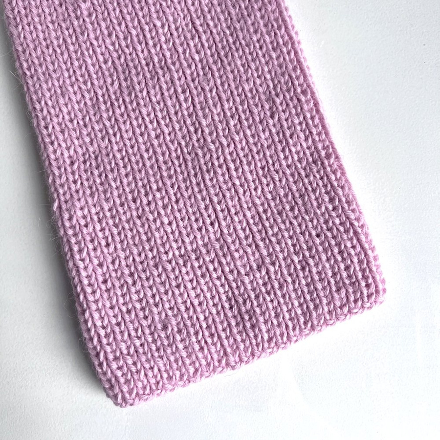 KIARA – czapka beanie z alpaki 100% 3140 jasny róż damska zimowa