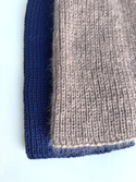 Handmade women’s hat AUREA 100% Baby Merino plus mohair and silk 17/41 Beige