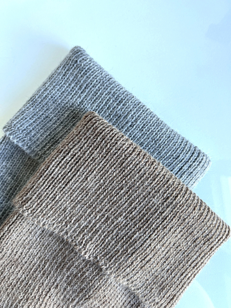 HELEN – czapka z alpaki wywijana 618 nugat beżowy