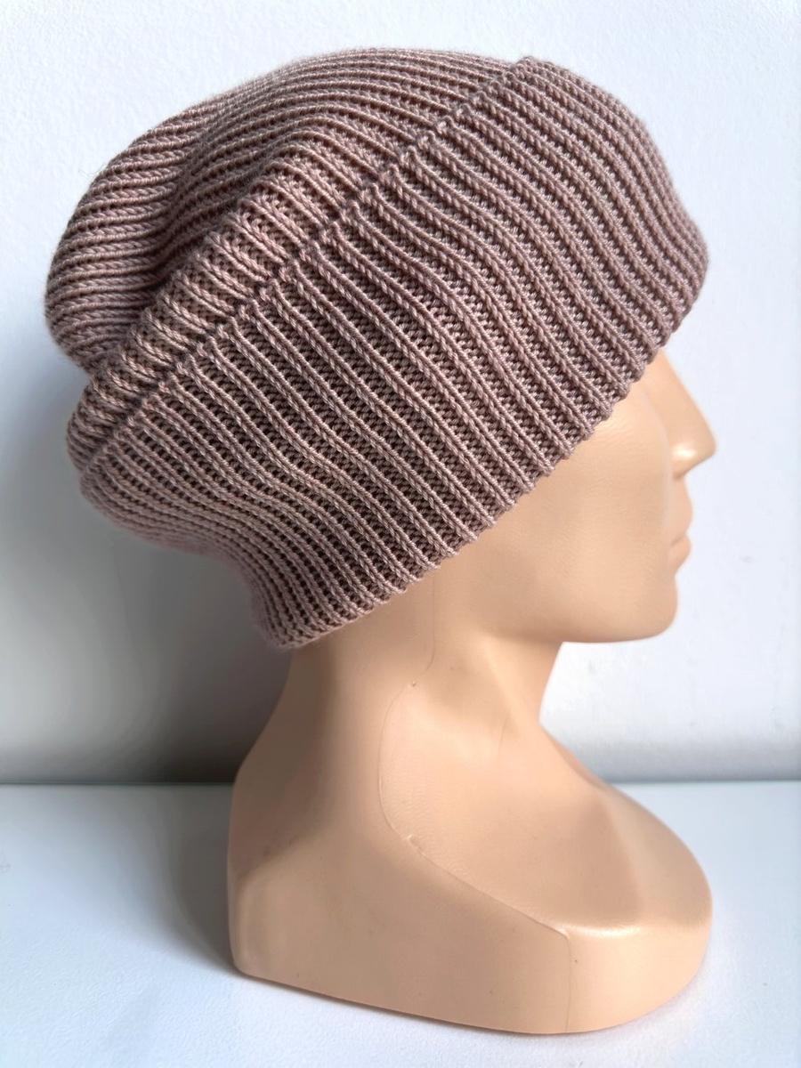 VARELLA Beanie-Mütze aus 100% Baby-Merinowolle 49 Pustynna Róża