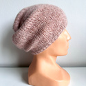 CHMURKA Beanie-Mütze aus Alpaka 51 pustynna róża