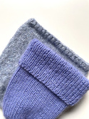 AUREA – czapka beanie handmade baby merino + moher i jedwab 25/11 Lawenda