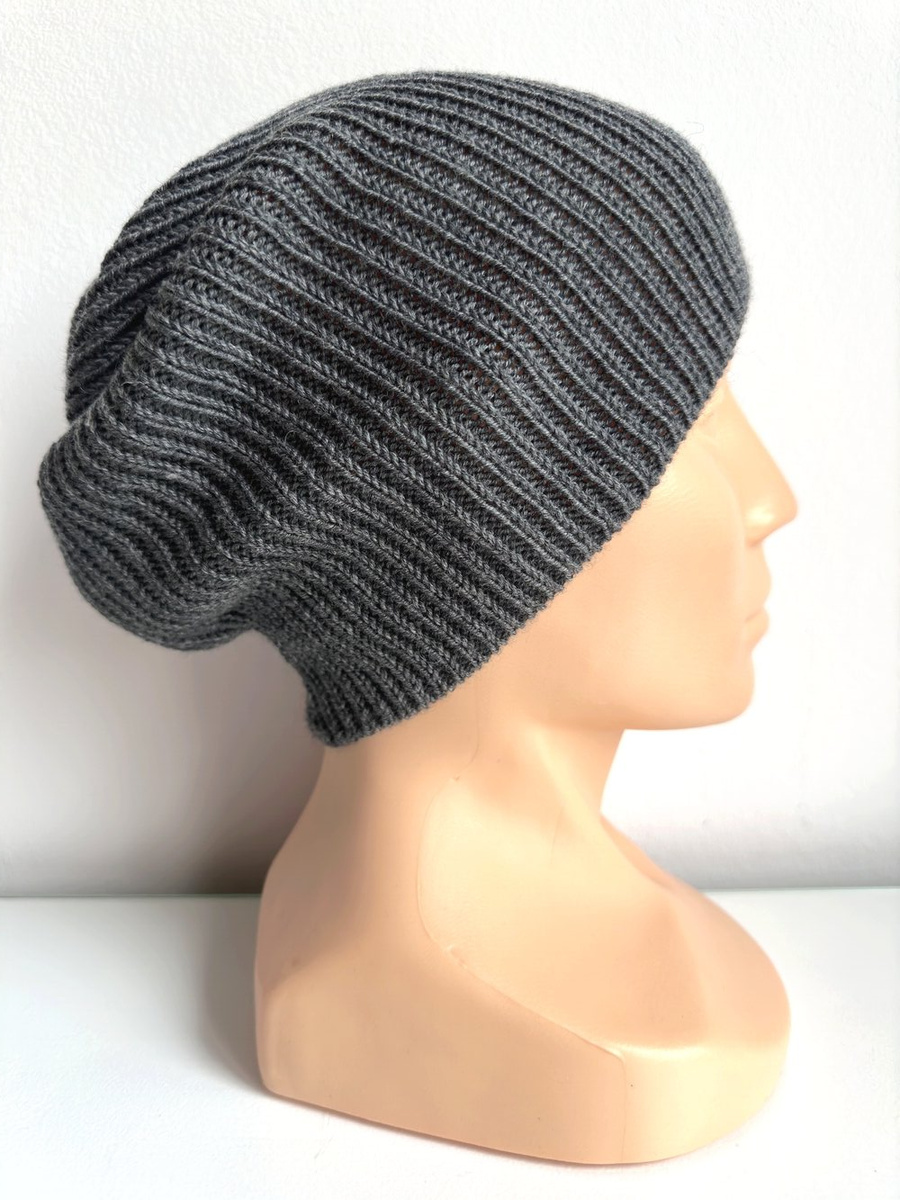 VARELLA Mütze aus Merinowolle 100% Baby-Merinowolle 20 Dunkelgrau Beanie