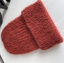 WATA CUKROWA Women's Alpaca Beanie 19 Brick