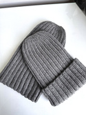 HELLI – czapka zimowa merino damska 100% Baby Merino 19 Szary