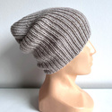 NANA – czapka beanie z wełny baby merino 23 Jasny Beż