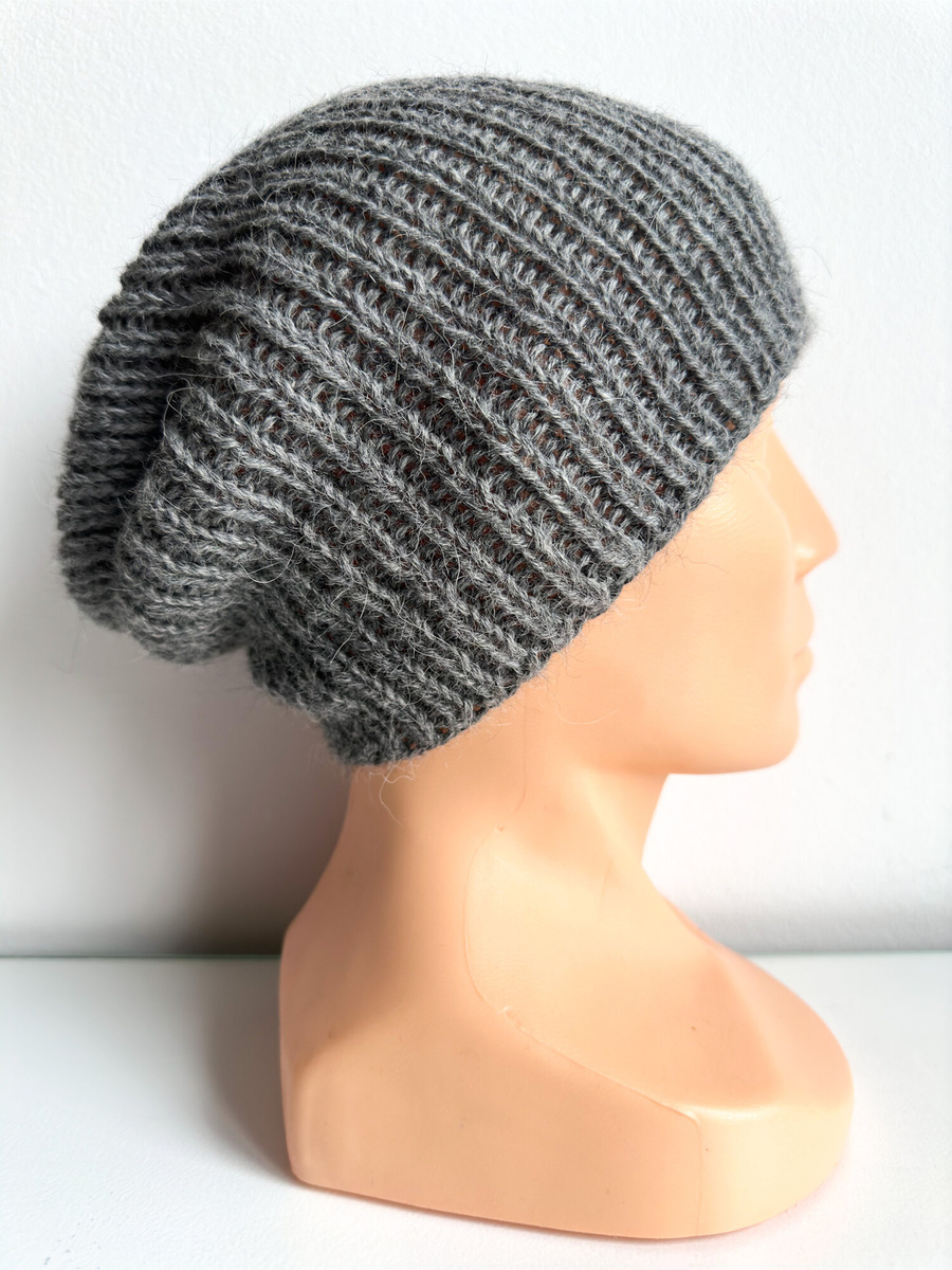 KIARA Alpaca Beanie 100% Alpaca 9038 zielona szałwia
