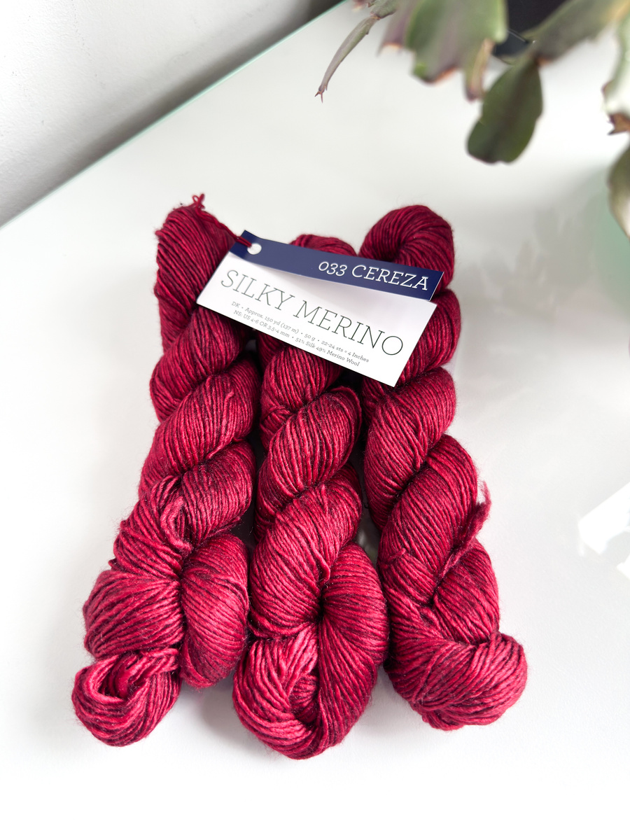 Włóczka Malabrigo SILKY MERINO SM033 CEREZA