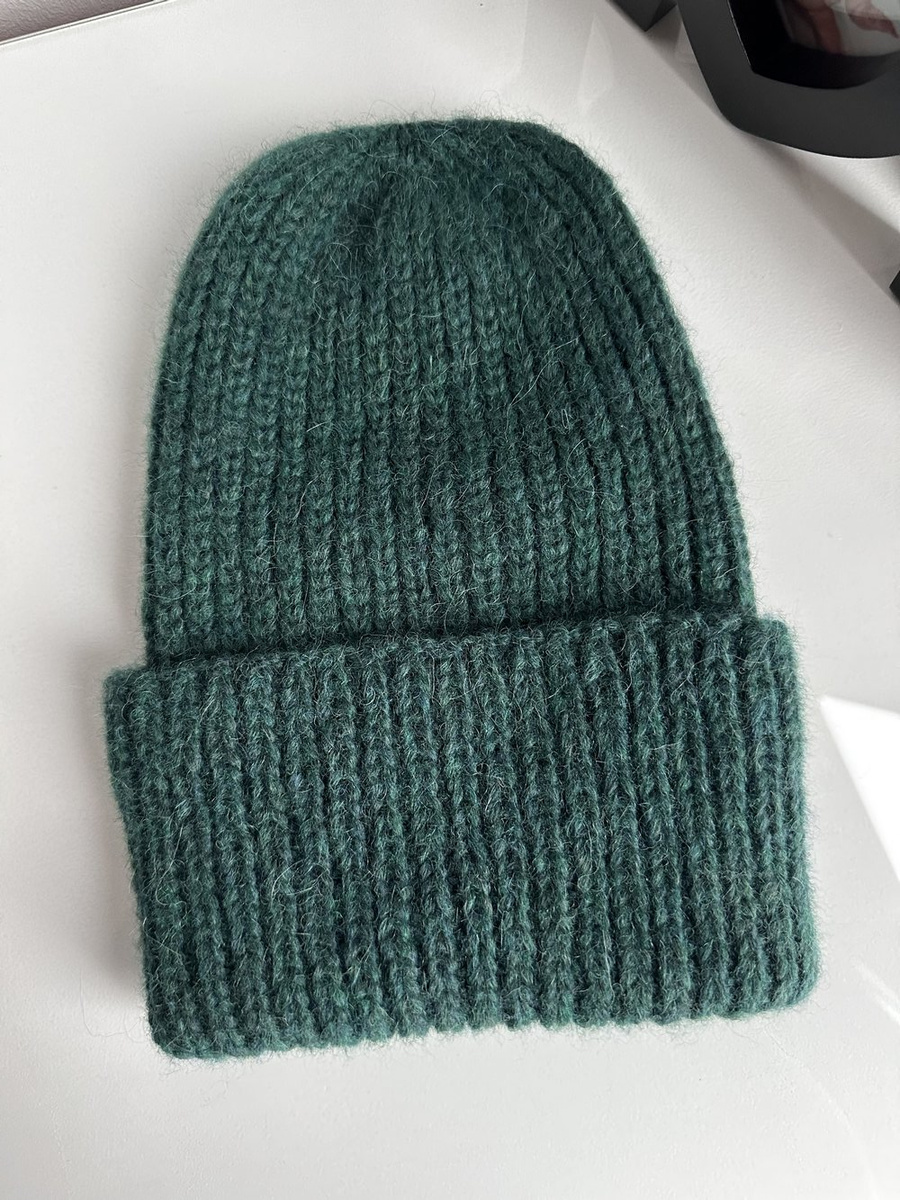 CHMURKA Handmade Women's Alpaca Beanie 19 Zielony Leśny