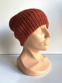 Ręcznie robiona Czapka KIARA 100% Alpaka 2925 Rdza