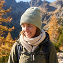 VARELLA – czapka z wełny merino baby merino 58 lody pistacjowe