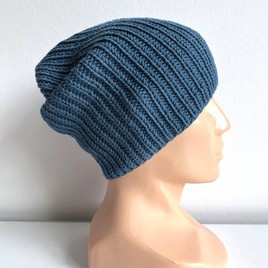 NANA – czapka beanie z wełny baby merino 42 Petrol