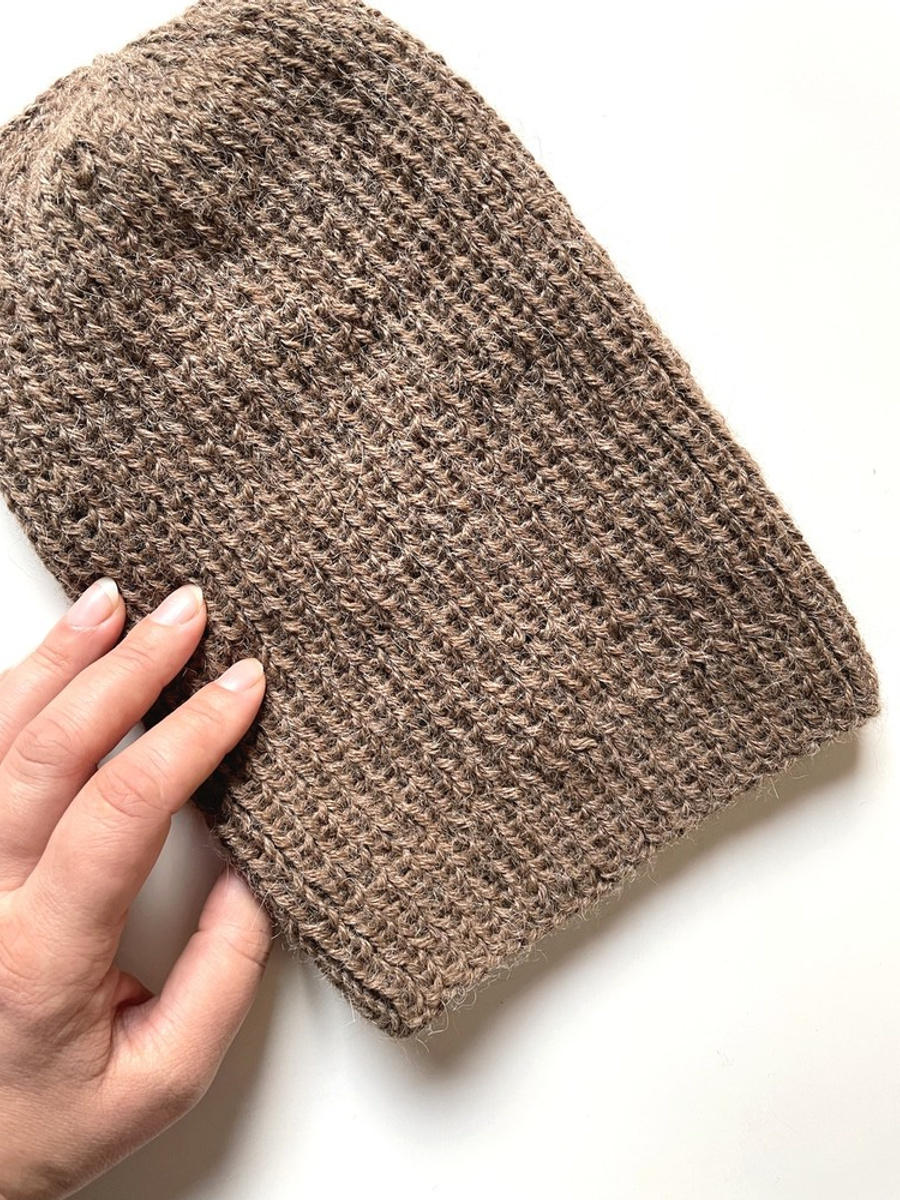 KIARA Alpaca Beanie for Women 100% Alpaca 607 Brown