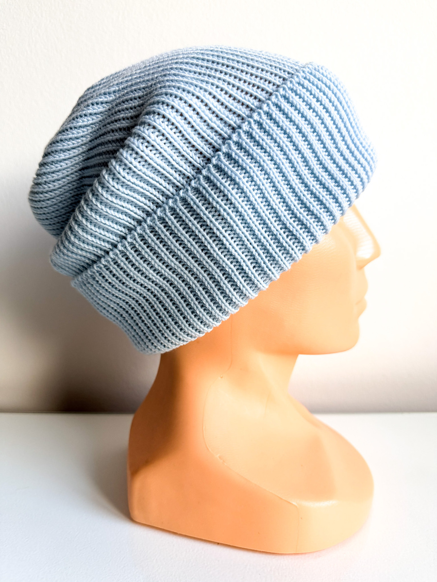 VARELLA Baby Merino Wool Beanie 11 Steel Blue