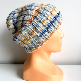 NELLI – wywijana czapka merino unisex 21 Morski Kapitan jesienno-zimowa