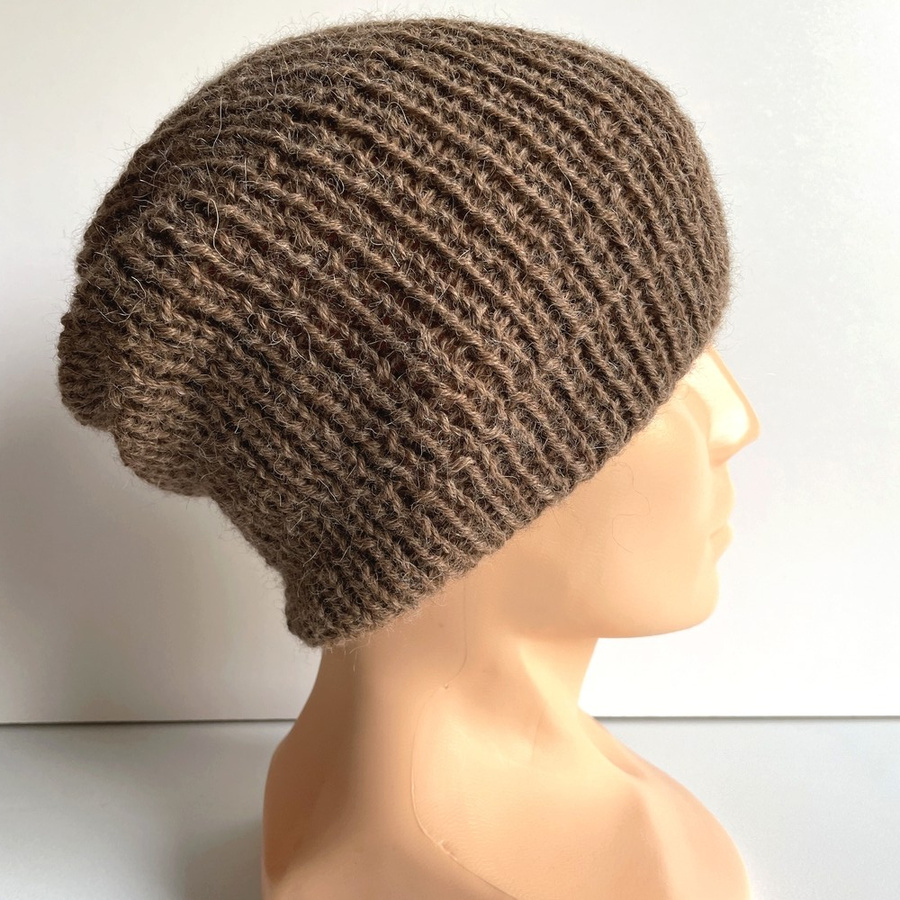 KIARA Alpaca Beanie for Women 100% Alpaca 607 Brown