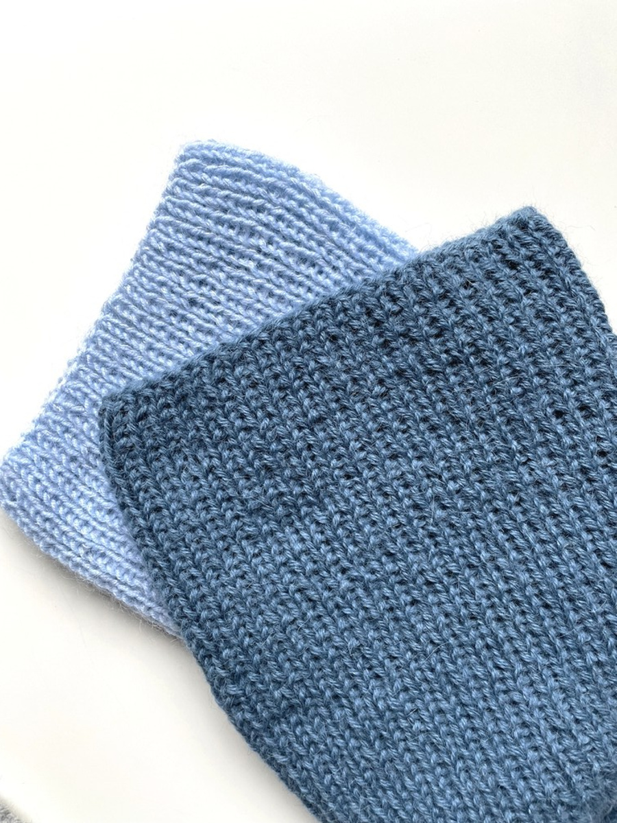 KIARA – czapka z alpaki 100% damska beanie 6309 średni niebieski petrol zimowa