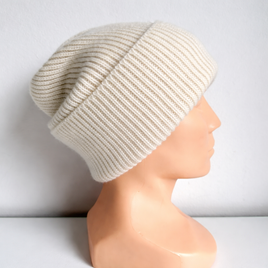 Wywijana czapka kaszmirowa 2.0 100% kaszmir 599 Panna