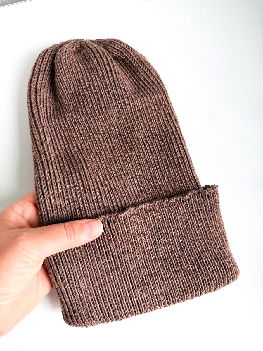 VARELLA Handmade Turn-Up Beanie 100% Baby Merino Wool