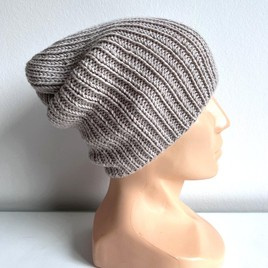 NANA – czapka beanie z wełny baby merino 23 Jasny Beż