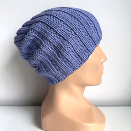 HELLI – czapka zimowa merino damska 25 Lawenda