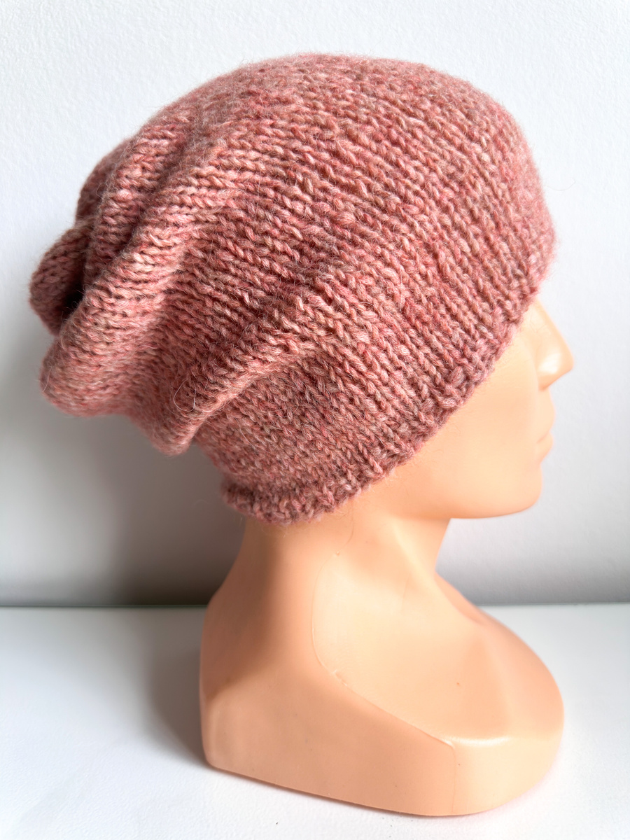 CHMURKA Handgemachte Alpakamütze 32 blush rosa
