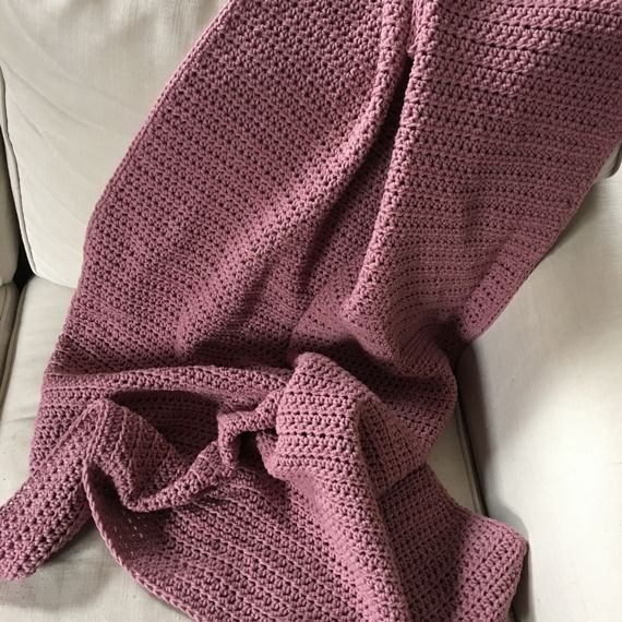 Ręcznie robiony Bawełniany kocyk dziecięcy 90 x 115 cm