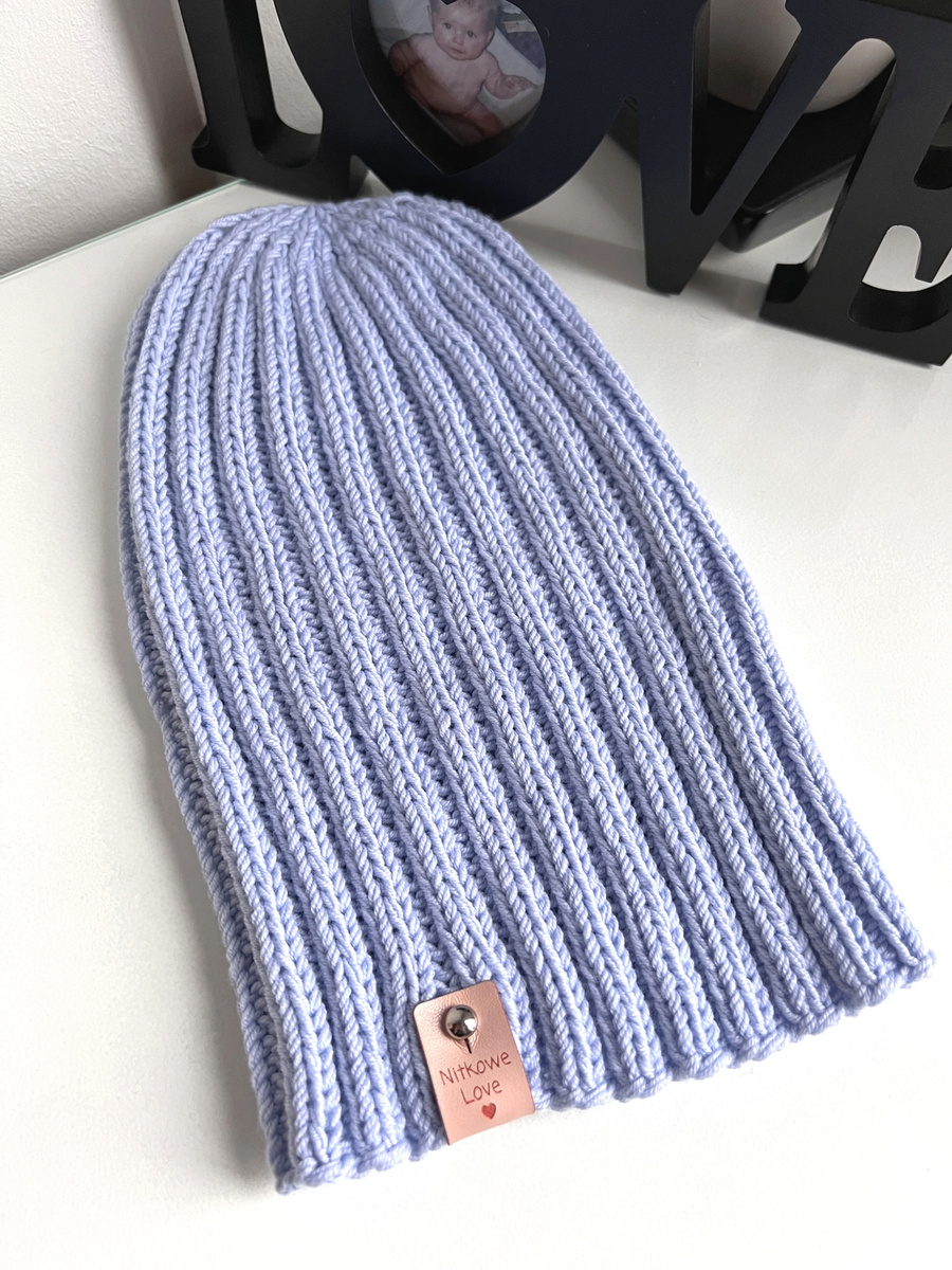 HELLI – czapka zimowa merino damska 24 Jasnobłękitny