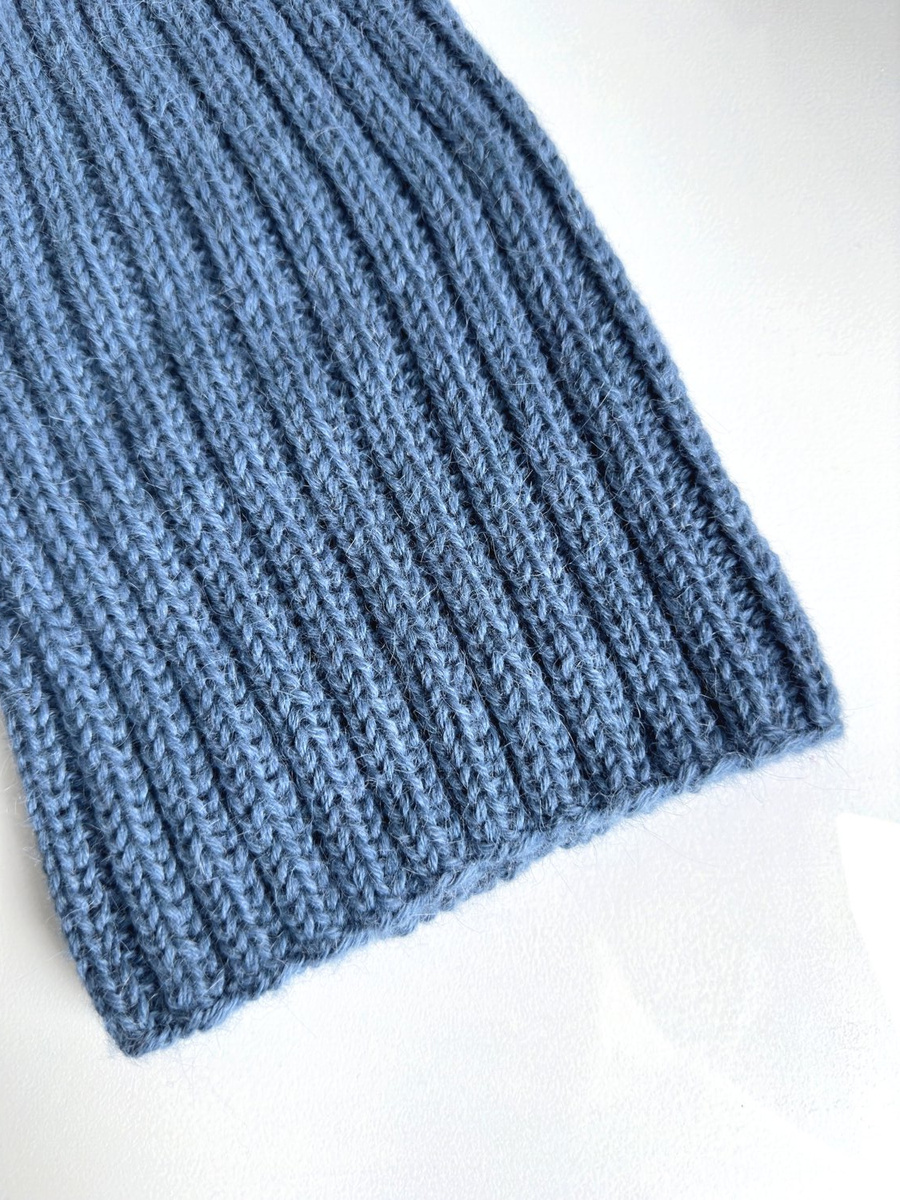 Czapka zimowa LAURIN 100% Alpaka 6309 Średni Niebieski Petrol