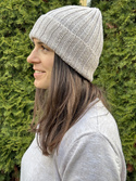HELLI – czapka beanie wywijana 100% baby merino 23 Jasny Beż
