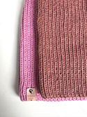 NANA – czapka beanie z wełny baby merino 48 Blush jesienno-zimowa