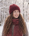 MARGARET Handmade Beanie Alpaca Mohair and Silk 9040 Ostrokrzew