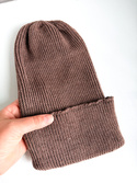 VARELLA Handmade Turn-Up Beanie 100% Baby Merino Wool