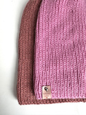 NANA – czapka beanie z wełny baby merino 07 różowy