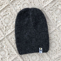 CHMURKA Handgemachte Beanie-Mütze aus Alpaka 06 Anthrazit