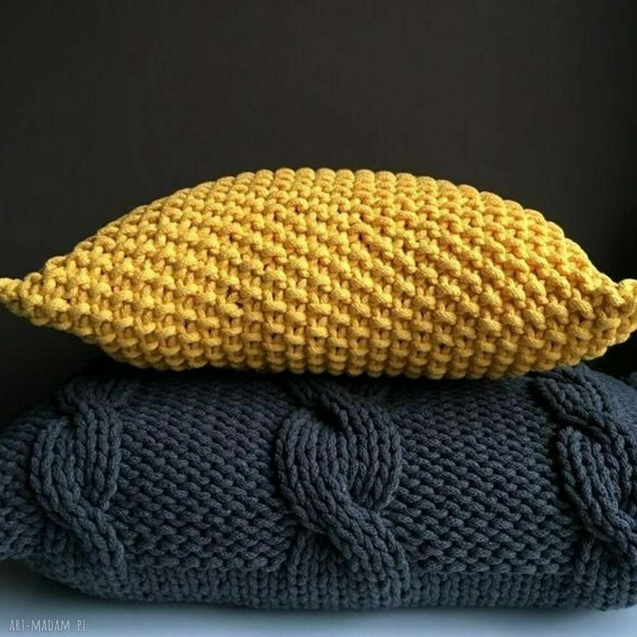 Poduszka ze sznurka bawełnianego HANIA - różne kolory