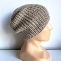 KIARA Alpaca Beanie 100% 2020 Jasny Nugat
