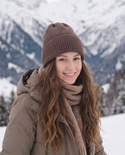 VARELLA Handmade Turn-Up Beanie 100% Baby Merino Wool