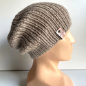 KIARA – czapka z alpaki 100% damska beanie 2020 Jasny Nugat