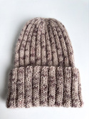 DAISY – czapka beanie handmade baby merino + moher i jedwab 114 Wanilia