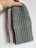 HELLI – czapka zimowa merino damska 100% Baby Merino 50 Zielona Szałwia