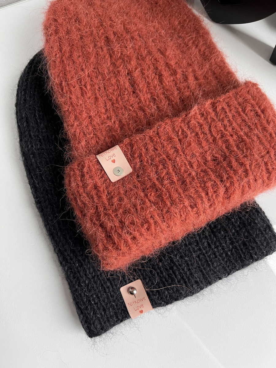 WATA CUKROWA Women's Alpaca Beanie 19 Brick