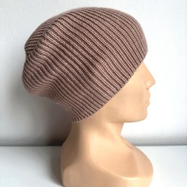 VARELLA – czapka z wełny merino 100% Baby Merino 49 Pustynna Róża, beanie przejściowa