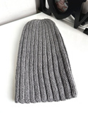 HELLI – czapka zimowa merino damska 100% Baby Merino 19 Szary