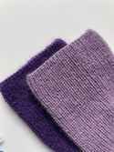 AUREA – ręcznie robiona cienka czapka beanie baby merino + moher i jedwab damska 40/05 Ametyst