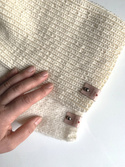 NANA – czapka beanie z wełny baby merino 02 Ecru