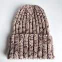 DAISY – czapka beanie handmade baby merino + moher i jedwab 114 Wanilia