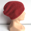 CHMURKA Beanie-Mütze aus Alpaka 25 Himbeere